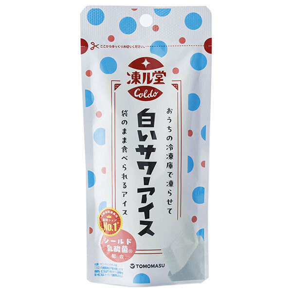 友桝飲料 凍ル堂 白いサワーアイス 80gパウチ×36本入【日本出荷】