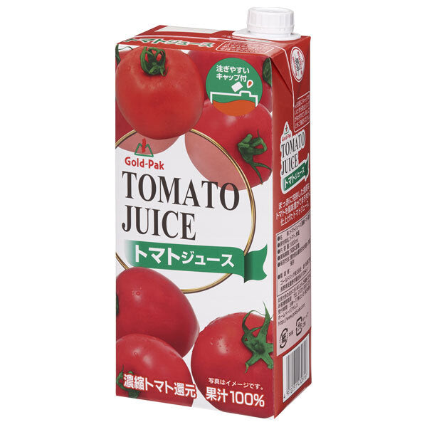 ゴールドパック トマトジュース 1L紙パック×6本入【日本出荷】