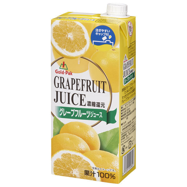 ゴールドパック グレープフルーツジュース 1L紙パック×6本入【日本出荷】