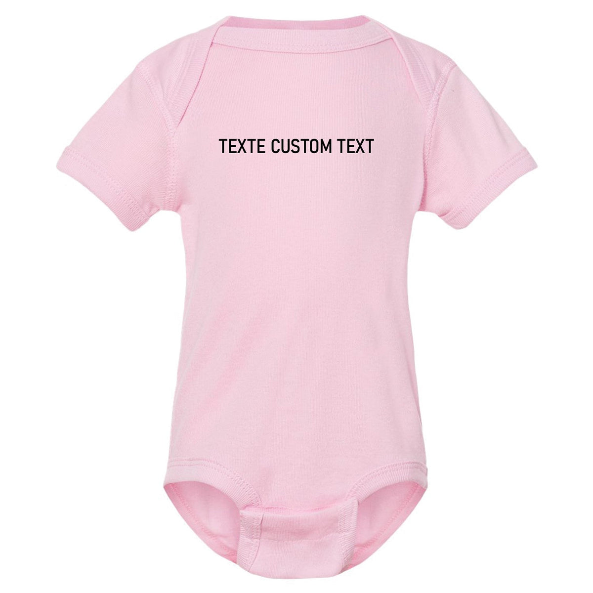 Cache-couche personnalisable avec texte brodé