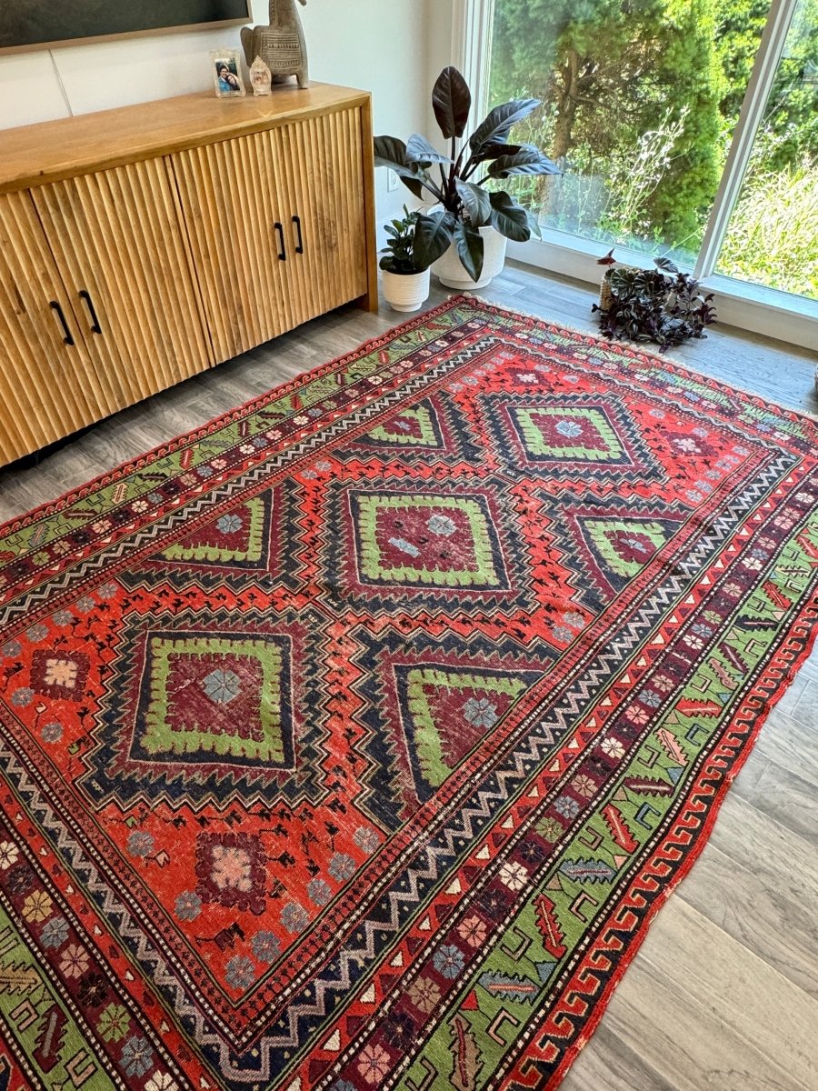 Caucasian Soumak Rug | 5' 11" x 10'