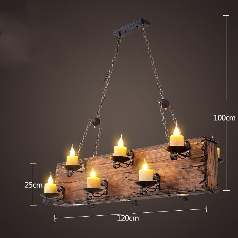 Bar American Chandelier Retro Chandelier Creative Lamp