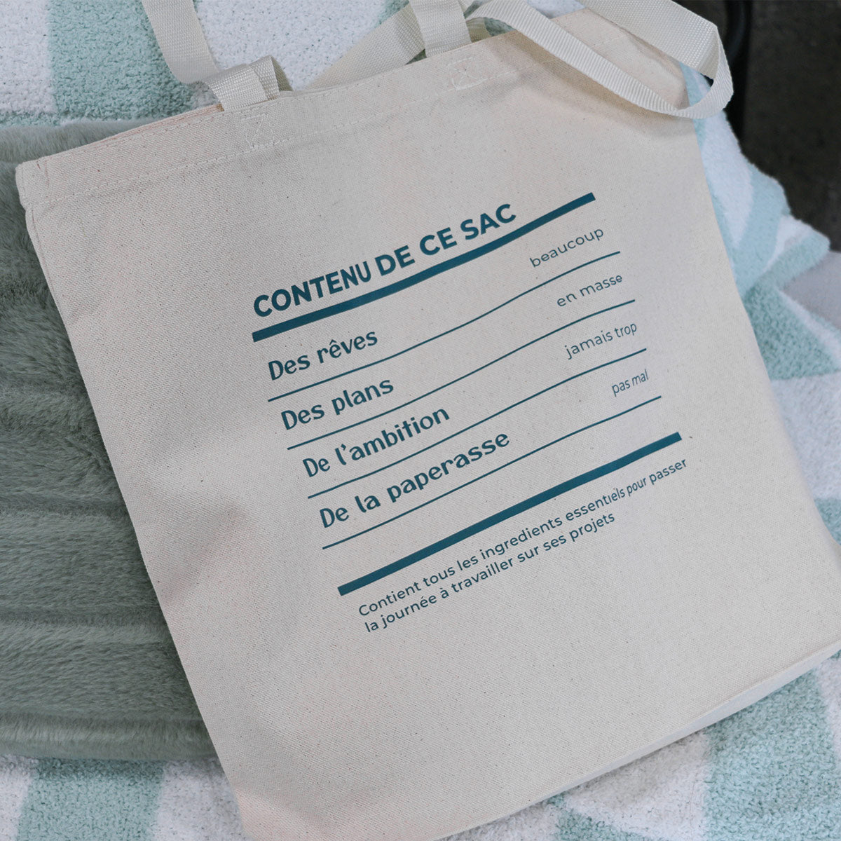 Tote bag "Projets" imprimé