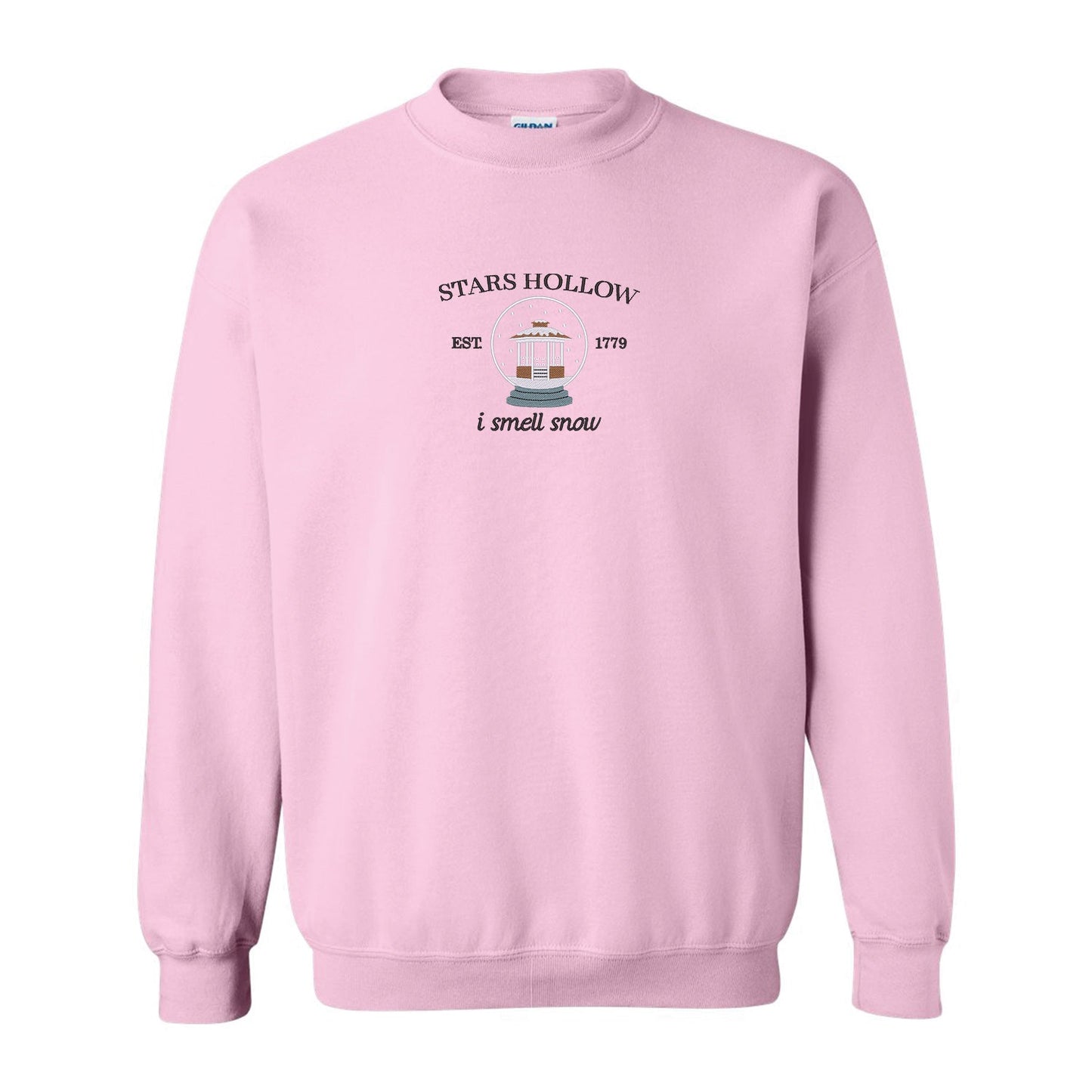 Crewneck "I smell snow" brodé