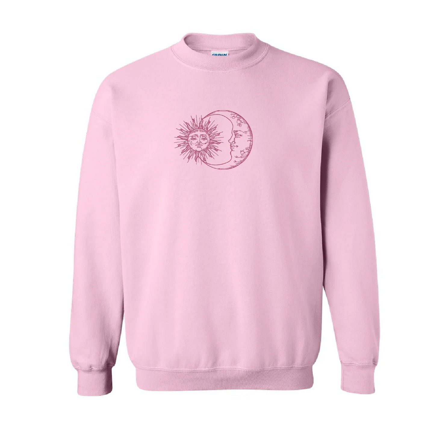 Crewneck Sun and Moon brodé