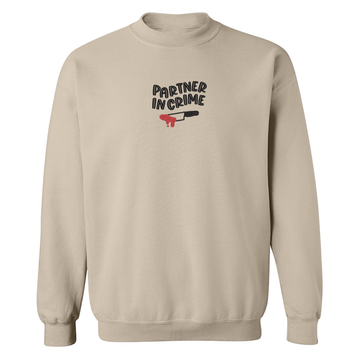 Crewneck "Partner in Crime" brodé