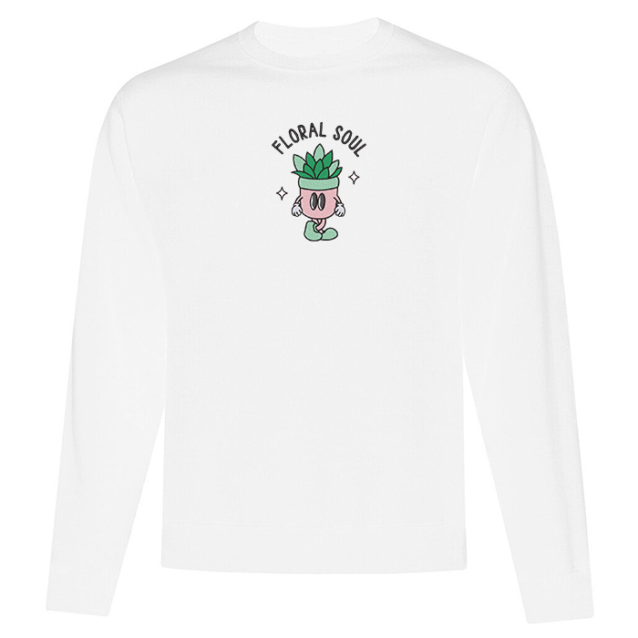 Crewneck "Floral Soul" brodé