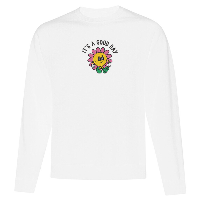 Crewneck "It's a Good Day" brodé