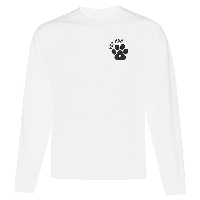 Crewneck "Fur Mom" brodé