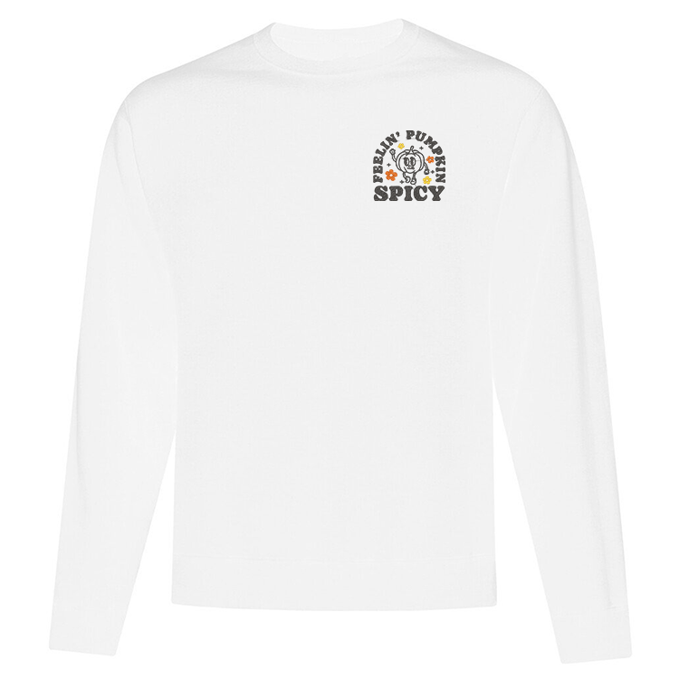 Crewneck "Feeling Pumpkin Spicy" brodé