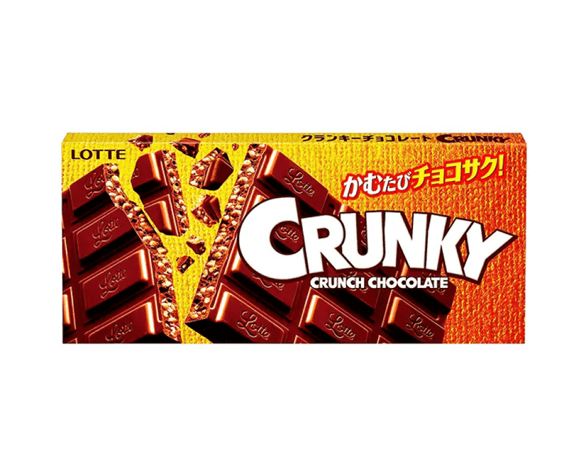 Lotte Crunky Chocolate Bar, 45g