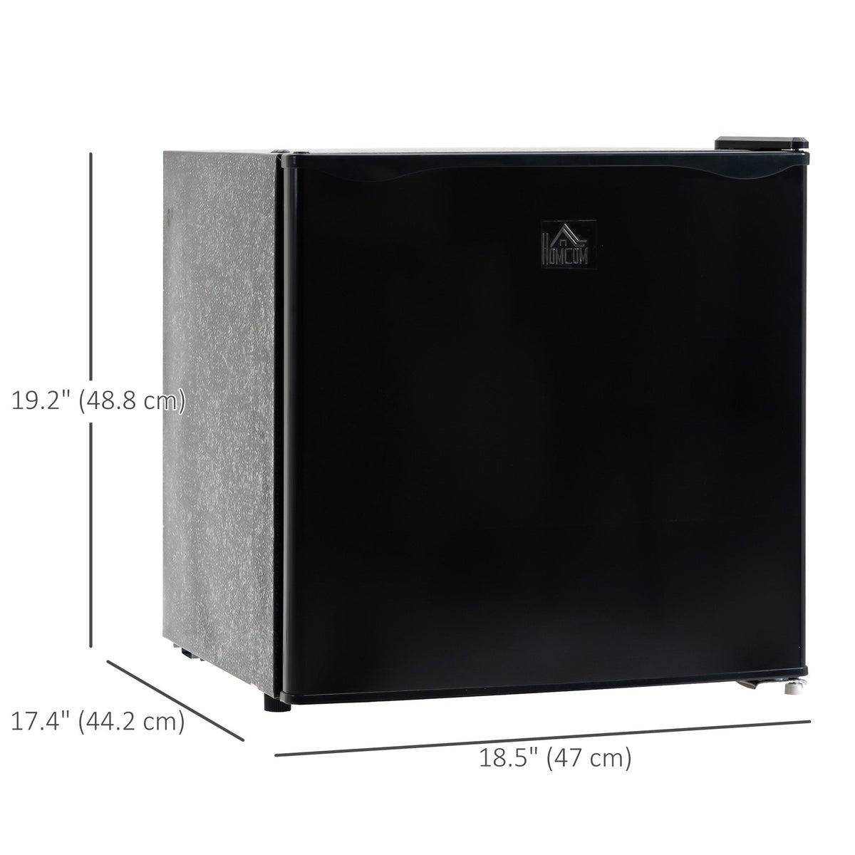 1.1 Cu. Ft. Mini Freezer, Compact Upright Freezer with Reversible Door, Removable Shelf, Adjustable Temperature, Black