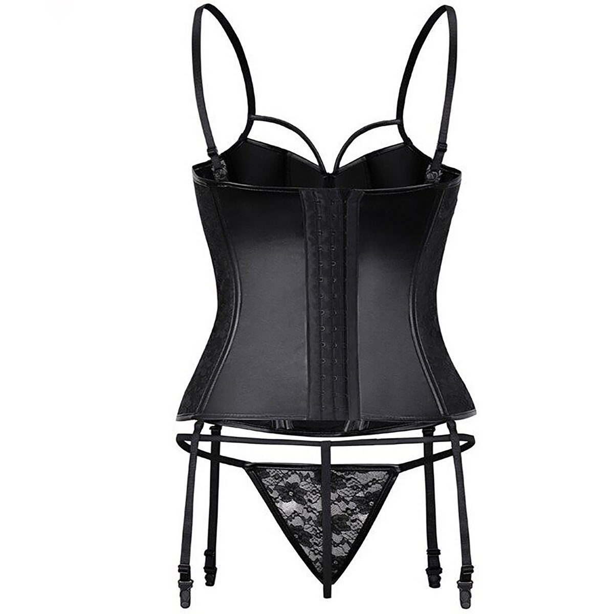 Leather Lace Corset Lingerie