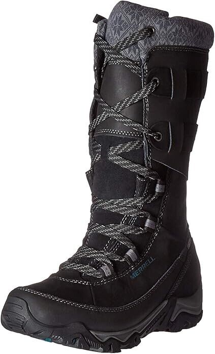 Merrell Women's Polarand Rove Peak Waterproof Snow Boots Size 6 US