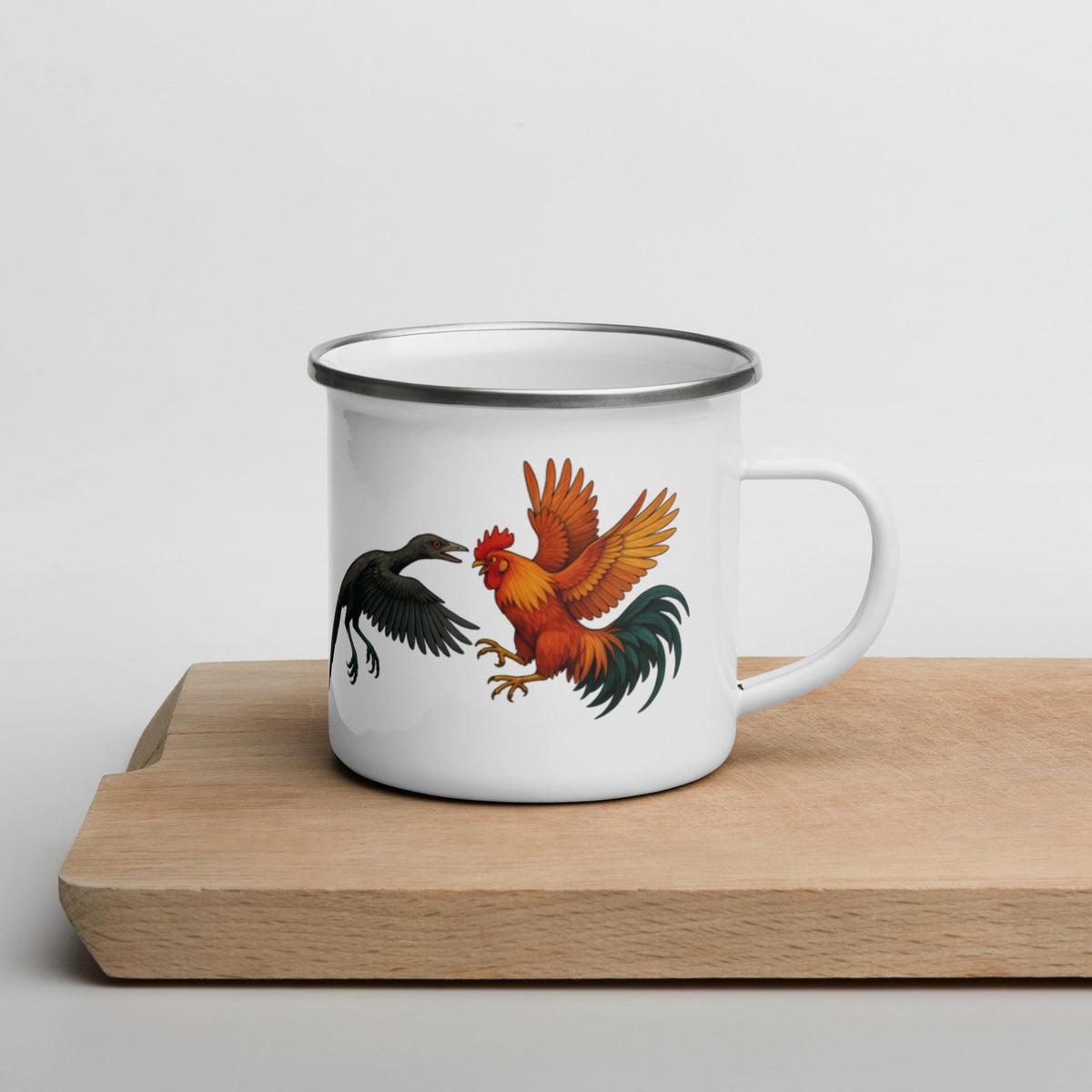 Chickasaurous Cousin Battel Enamel Mug