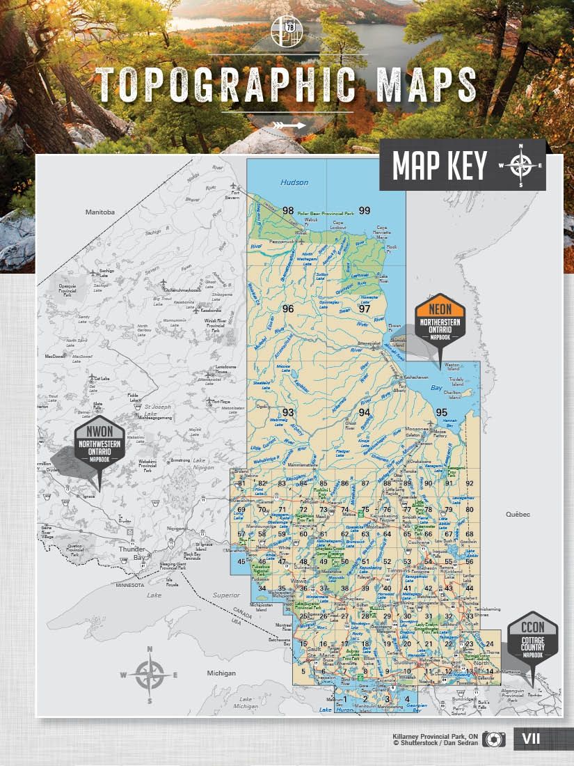 Backroad Mapbooks Northeastern Ontario - Spiral Book 5th Edition