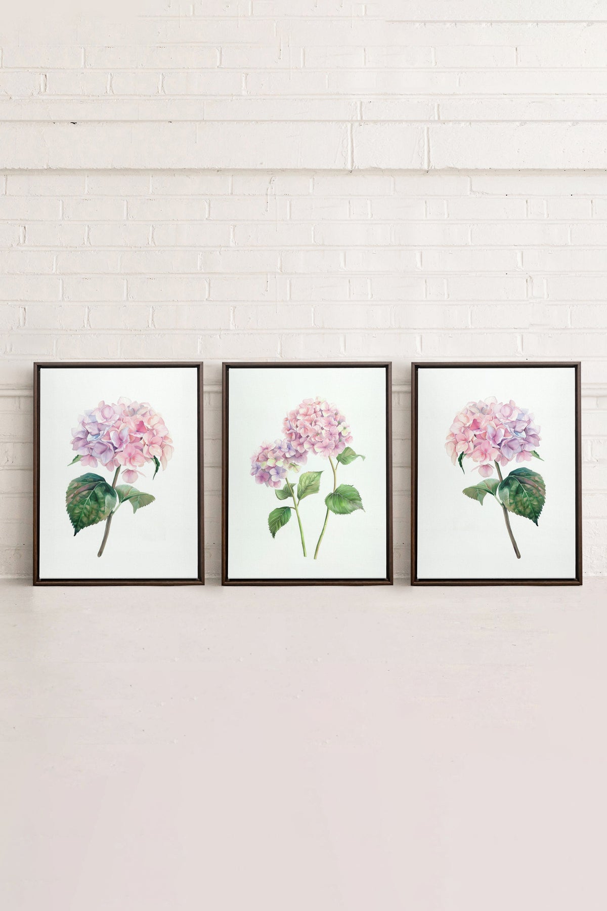 BLOSSOMING TRIO (3 Oeuvres sur toile étirée)