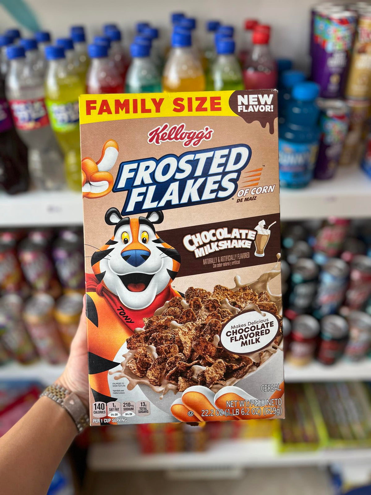 (USA) FROSTED FLAKES CHOCOLATE MILKSHAKE (FAMILY SIZE) - 629G
