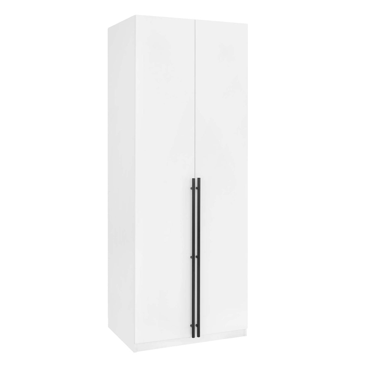 Genoa Modern 2-Piece Freestanding Wardrobe - White