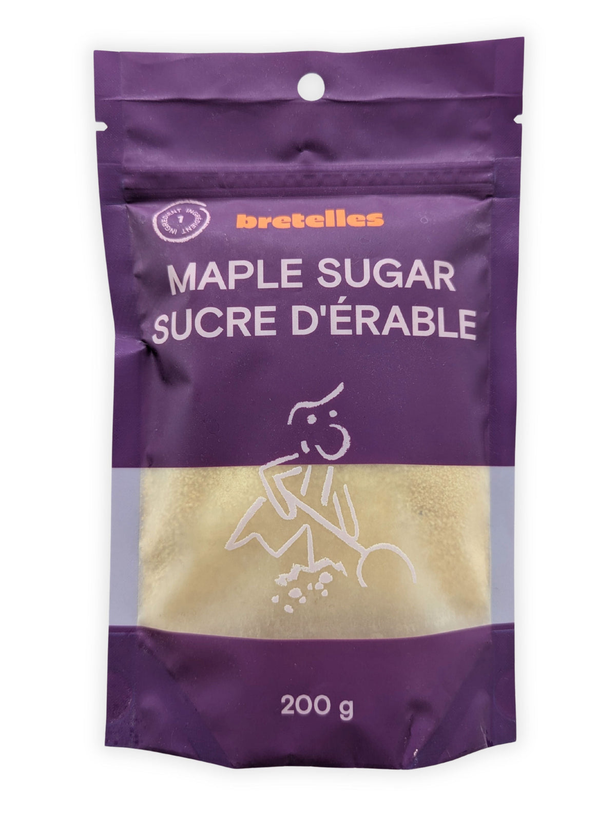 Fine Canadian Maple Sugar - Resealable 200 g Pouch