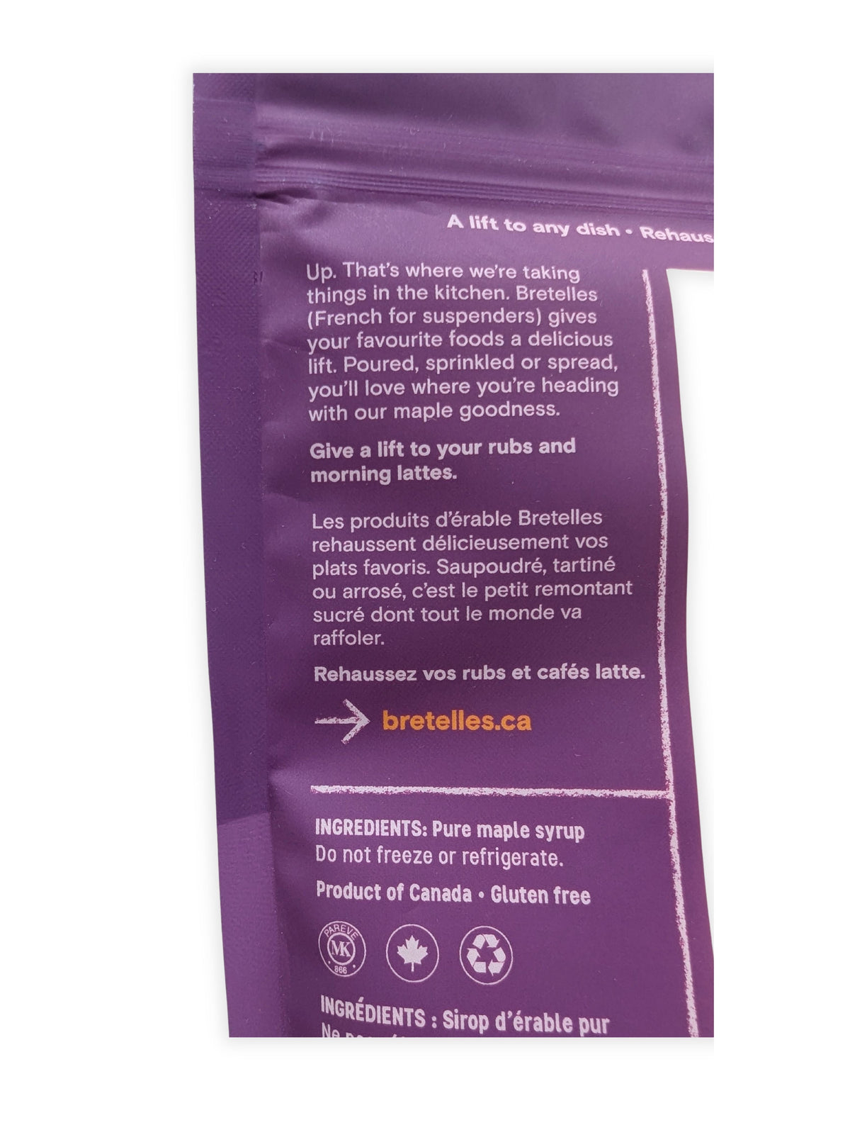 Fine Canadian Maple Sugar - Resealable 200 g Pouch
