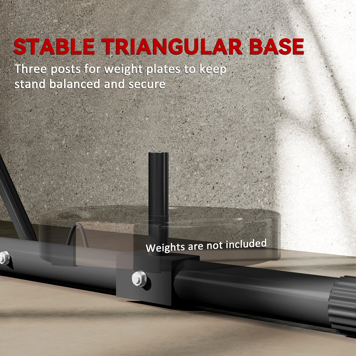 Foldable Punch Bag Stand, Adjustable Height Heavy Bag Stand with Weighted Base, Freestanding for Home Gym, Stand Only