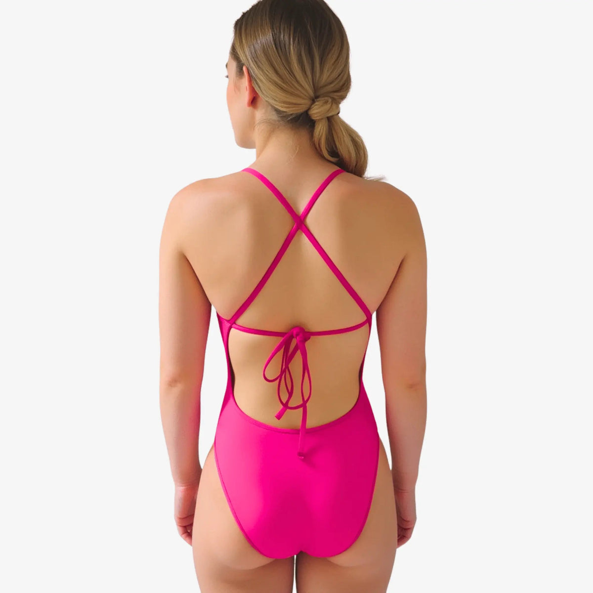 Flamingo Tie-Back One-Piece Training Swimsuit by Norca