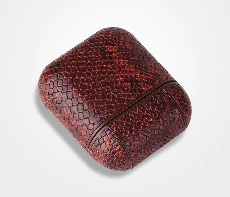 Snake Skin Earphone Case with Shockproof Design