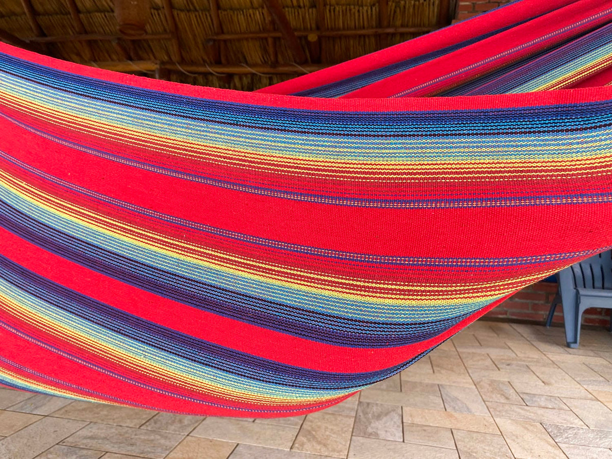 Premium Brazilian Style Double Hammock with Universal Stand