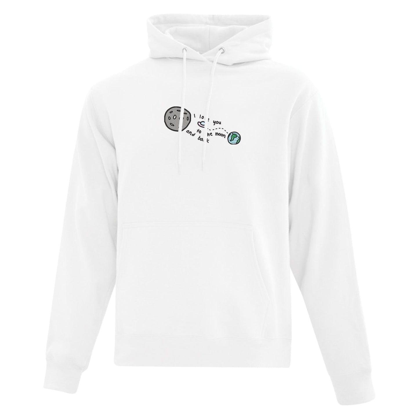 Hoodie Moon and Back brodé