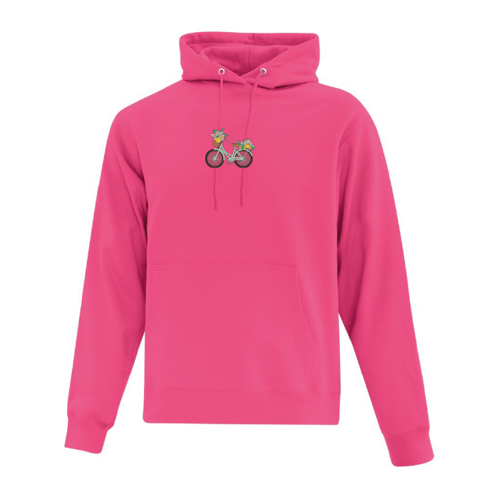 Hoodie Floral Bike brodé