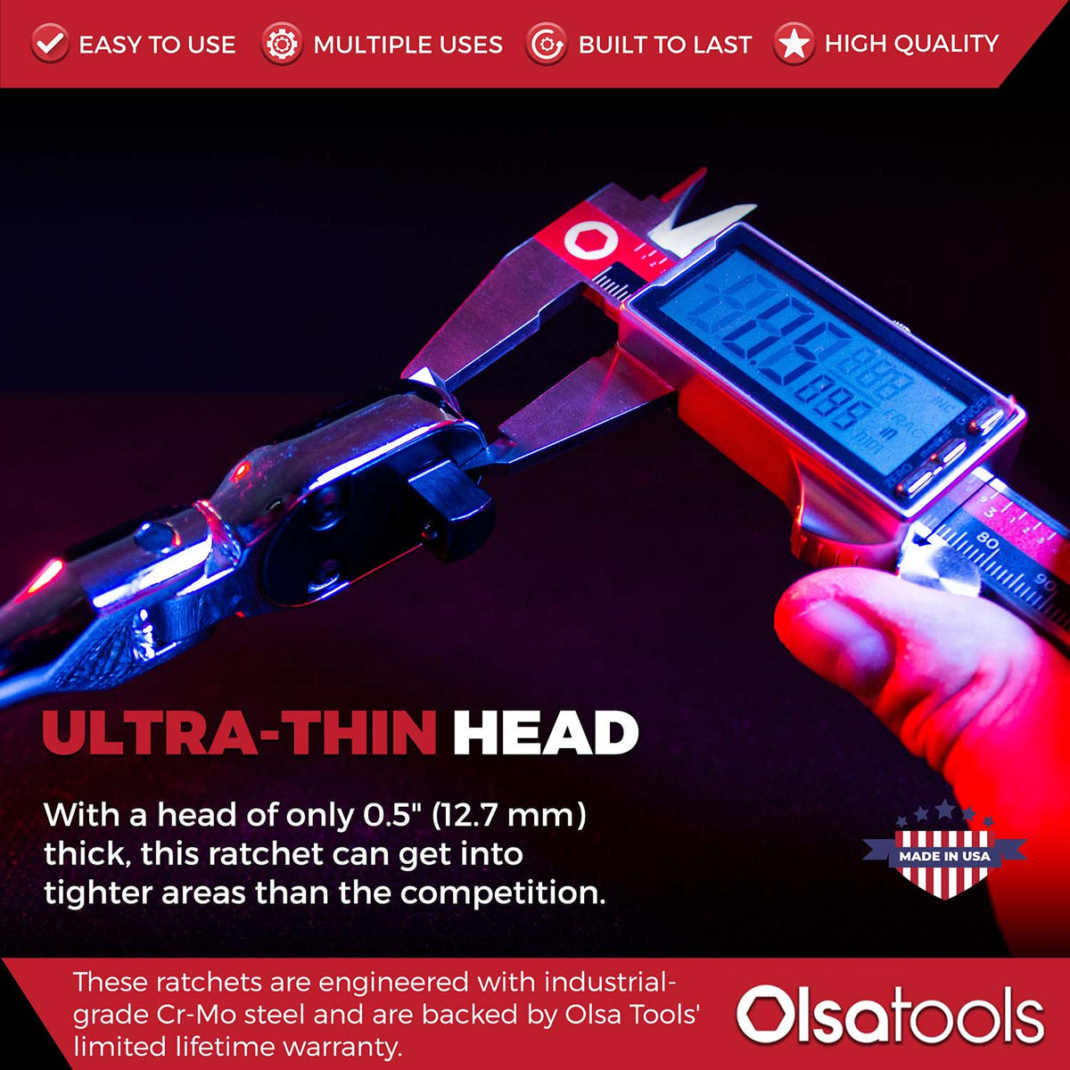 Flex Head Ratchet - 90 Tooth