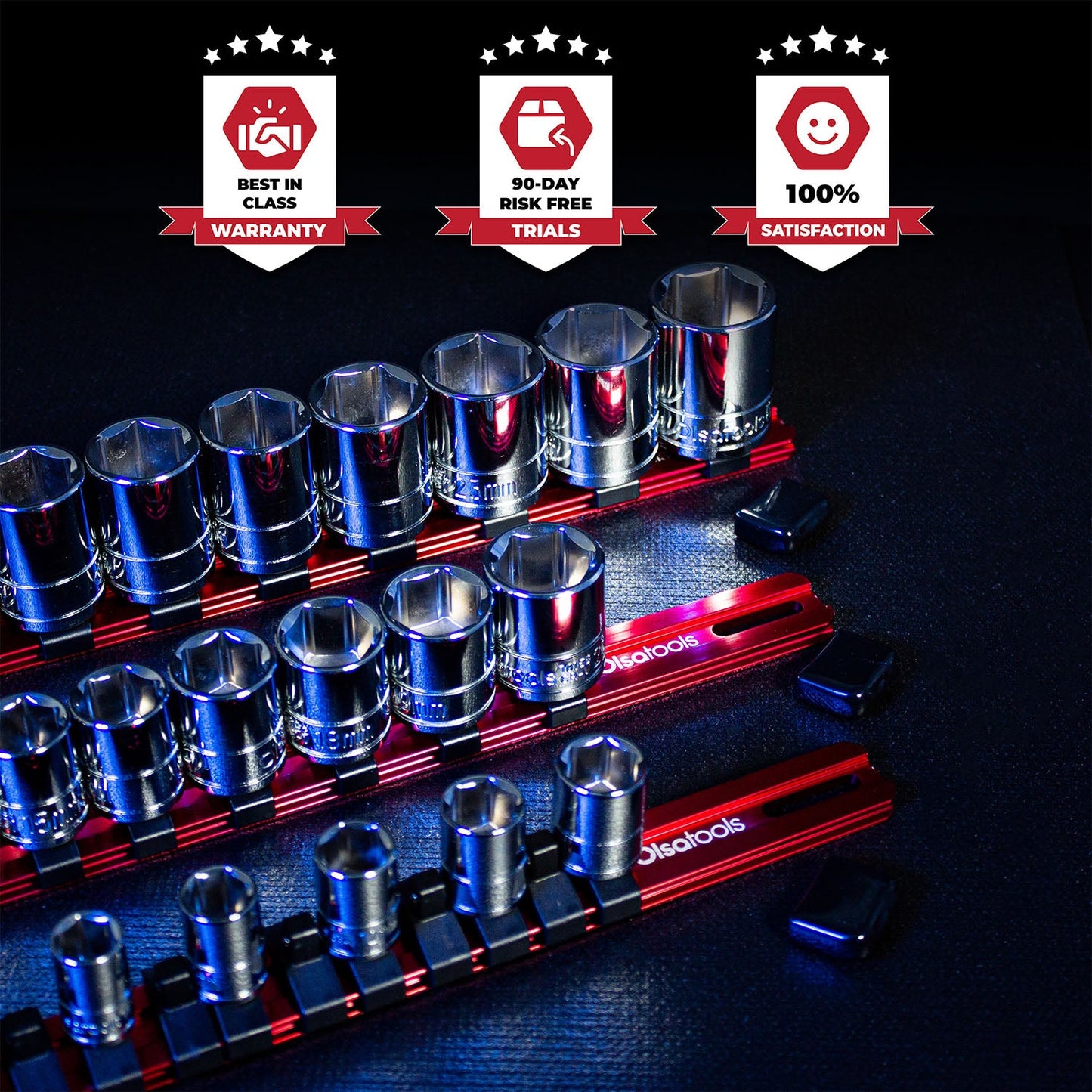 Empty Aluminum Socket Rail - Make Your Own Socket Organizer