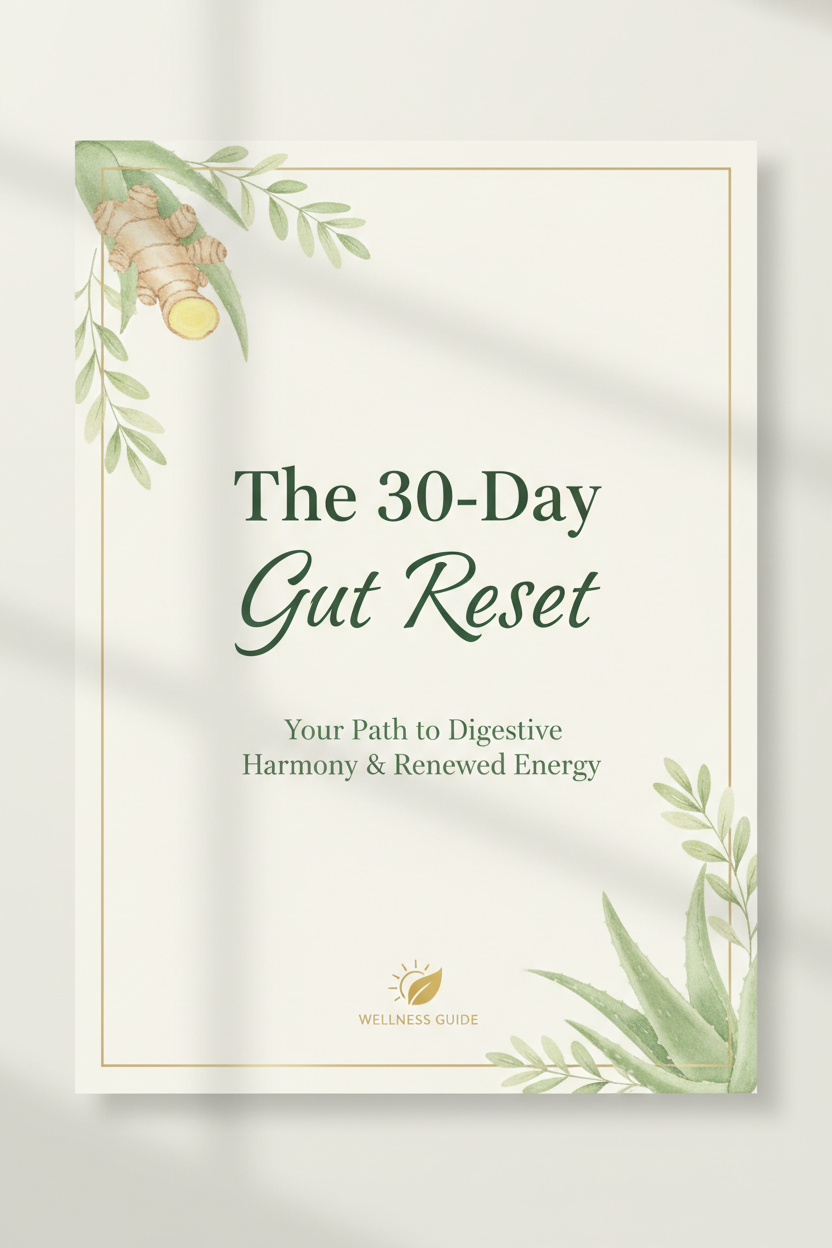 The 30-Day Gut Reset — Your Complete Guide to Better Digestion & Daily Wellness