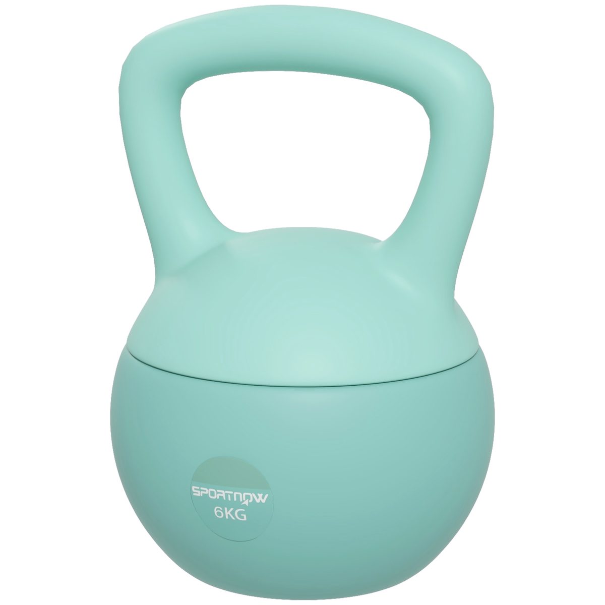 18 lb Soft Kettlebell, Sand Filled Weight w/ Grip Handle, Kettlebell Weight for Full Body Workout, Green