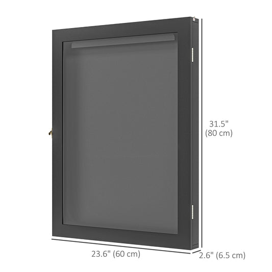 24" x 32" Hockey Jersey Frame, Jersey Shadow Box for Basketball Football Baseball, Black
