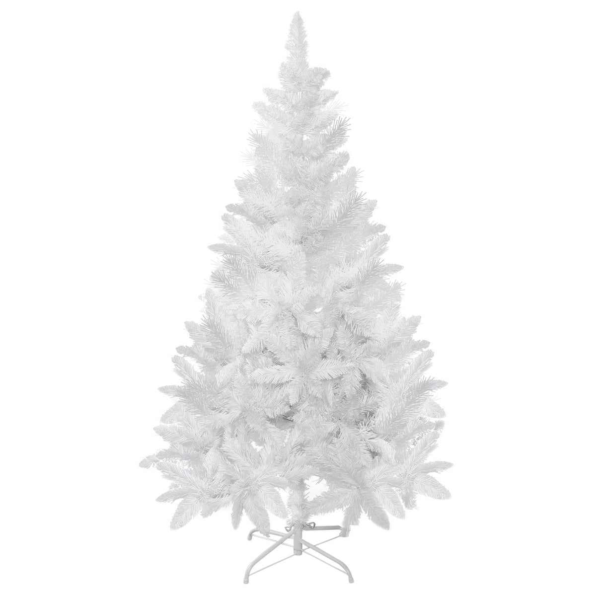 4ft Artificial Christmas Tree with Pine Realistic Branches, Auto Open, for Indoor Decoration, White