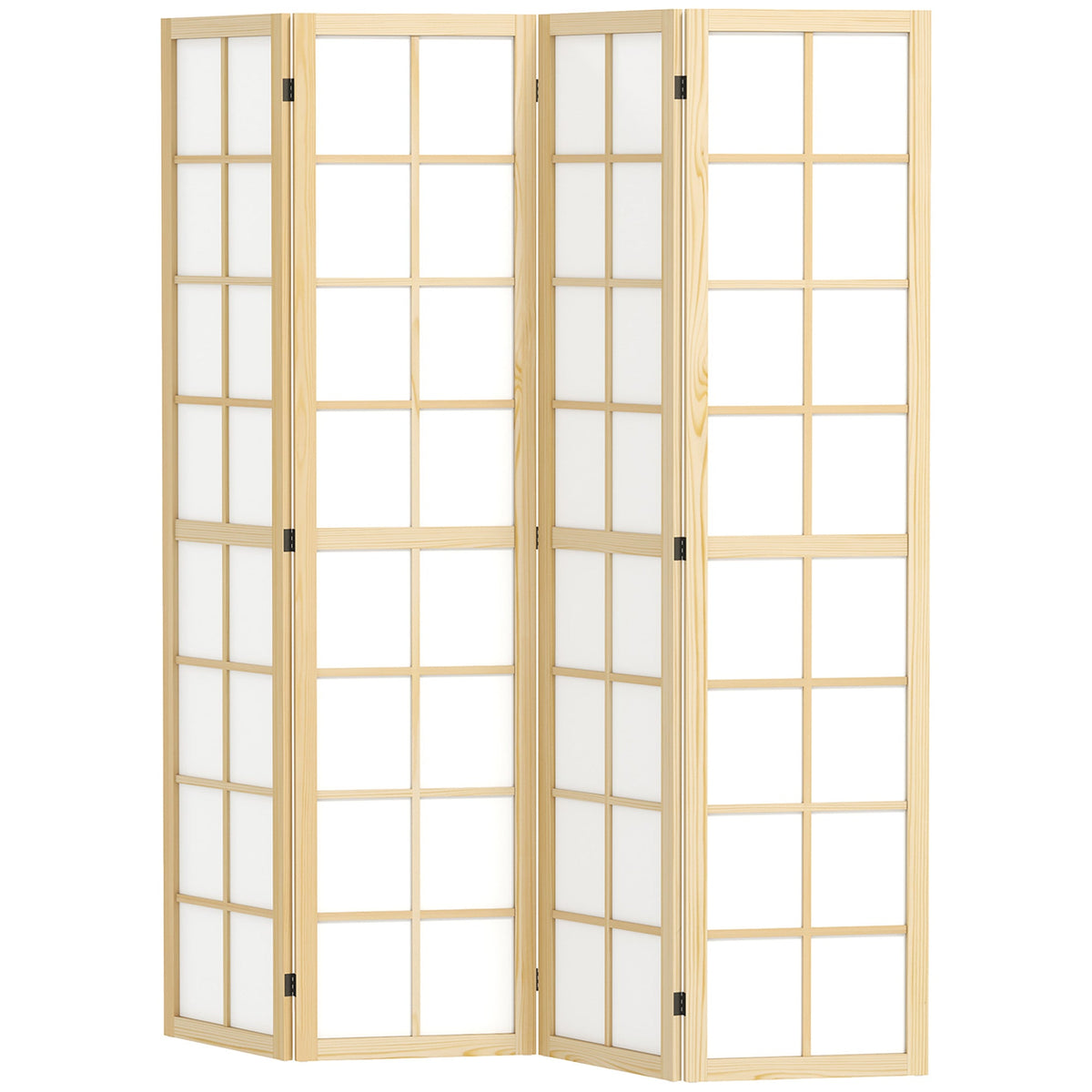 3 Panel Room Divider, 5.6 ft Folding Wall Divider Room Partition for Home Office, Bedroom, Black