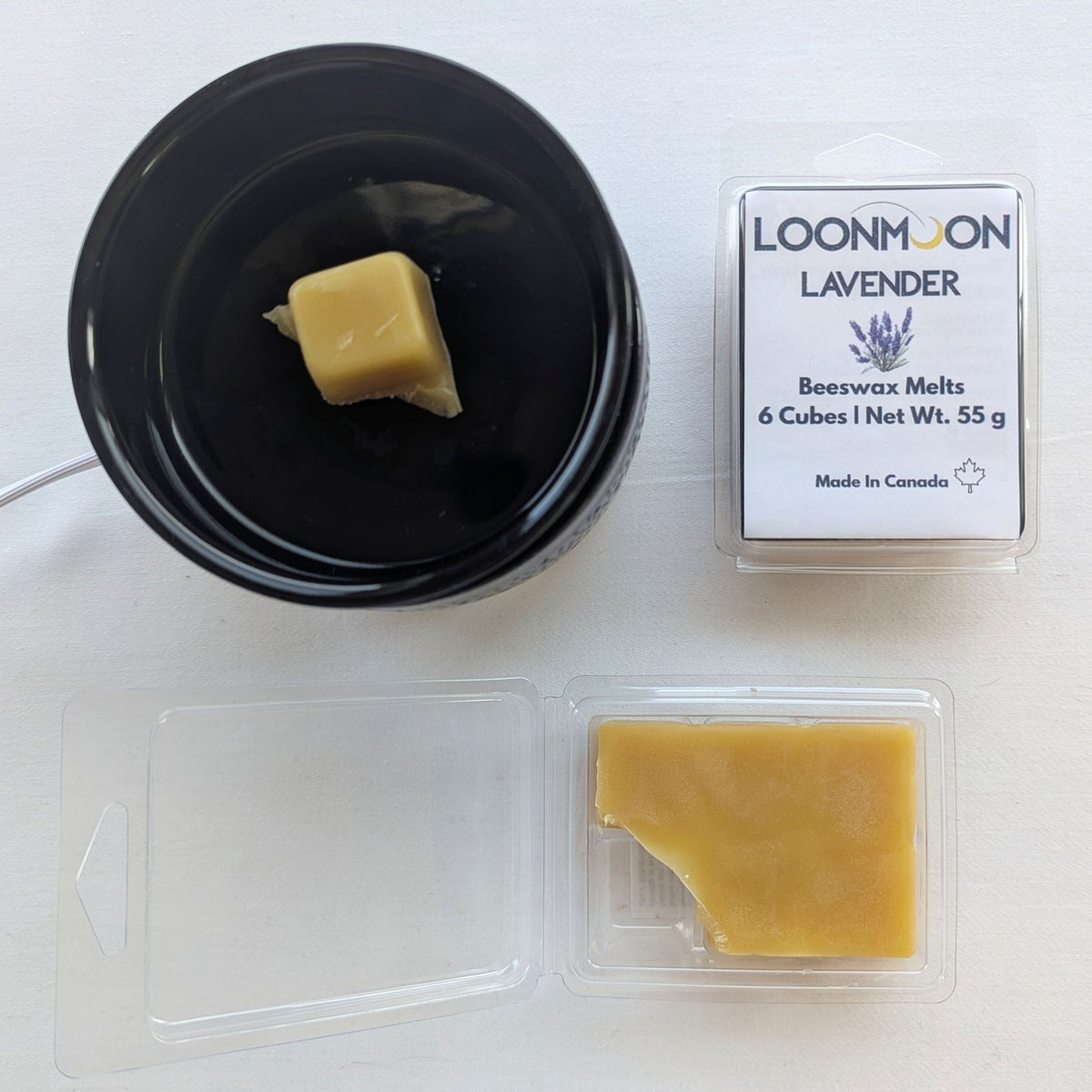 Hand-Poured Scented Beeswax Wax Melts - 6 Cubes, 55 g