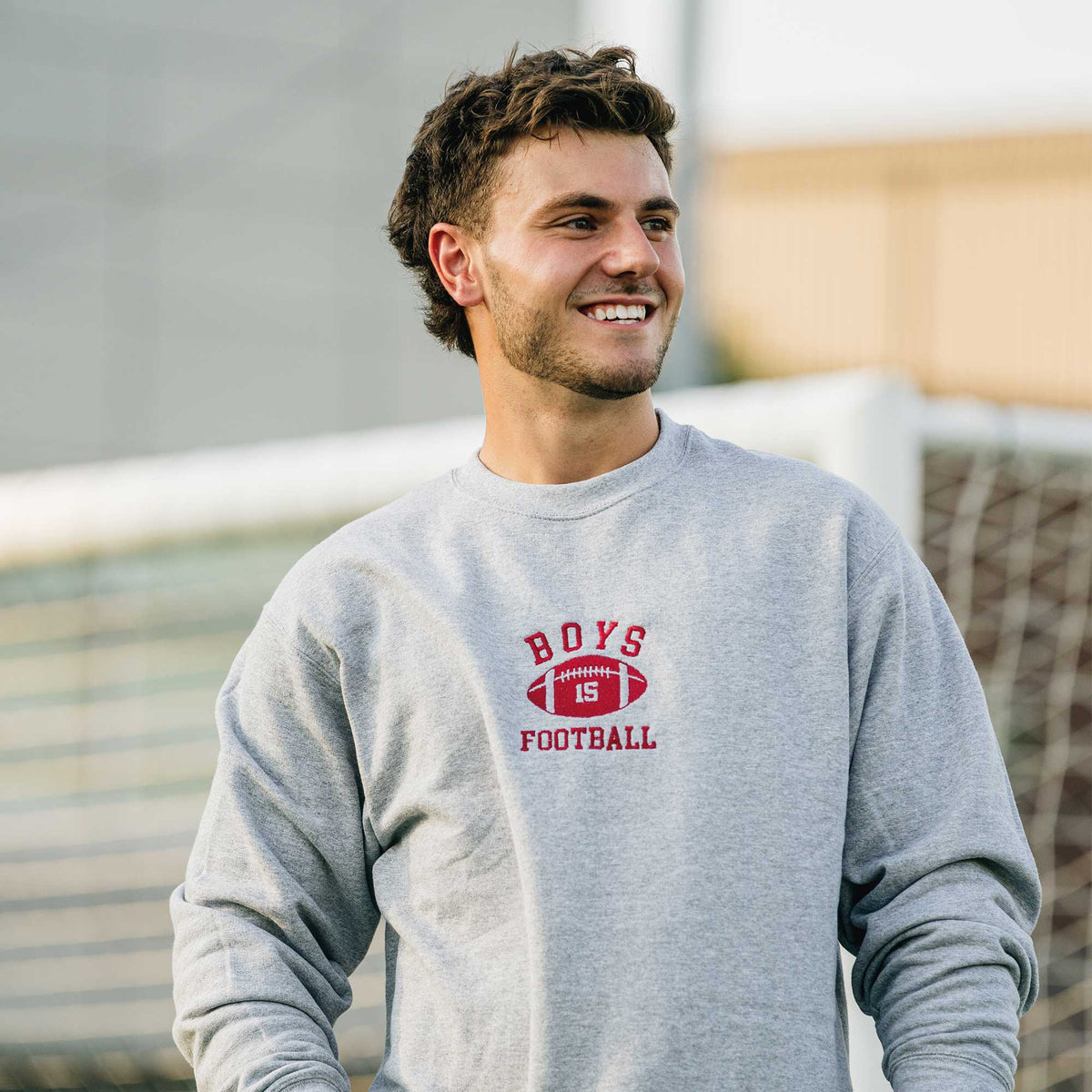 Crewneck "Boys Football" brodé