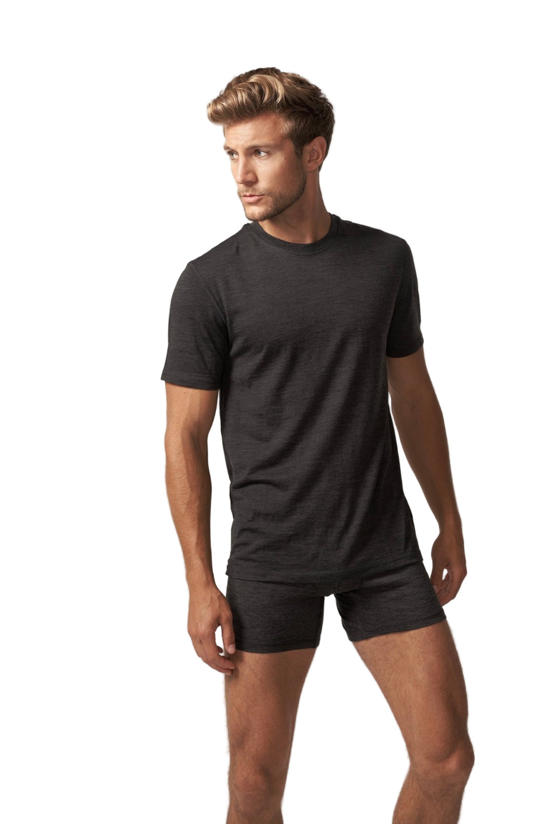 Men's 100% Merino Wool Short Sleeve T-Shirt 180 GSM - Lightweight