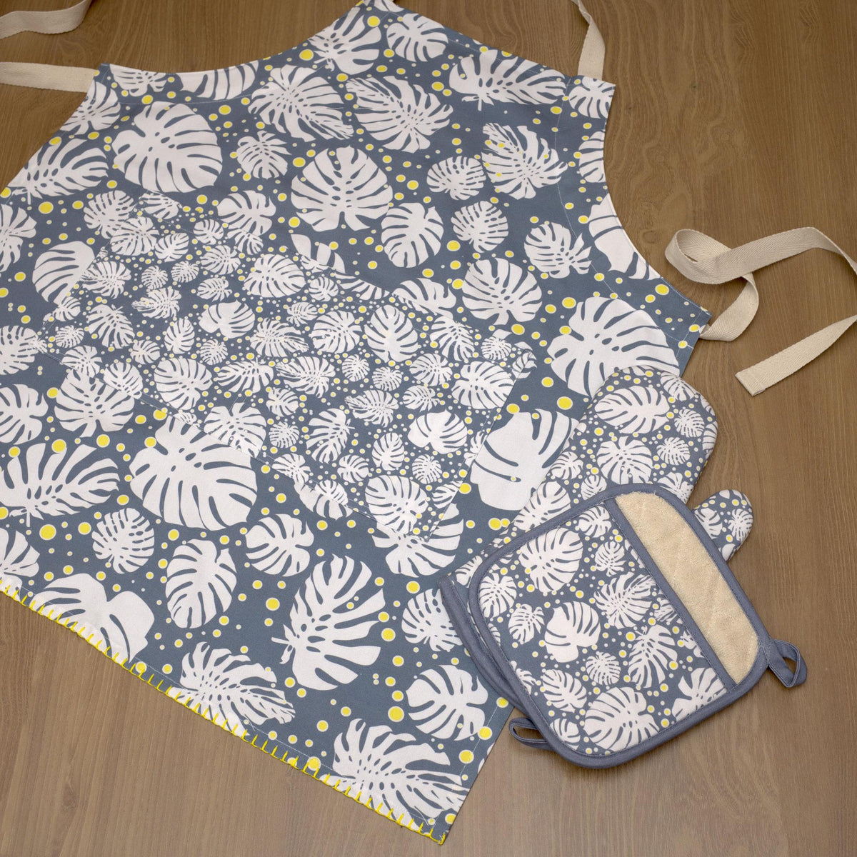 Monster Ah! - Tropical Cotton Apron