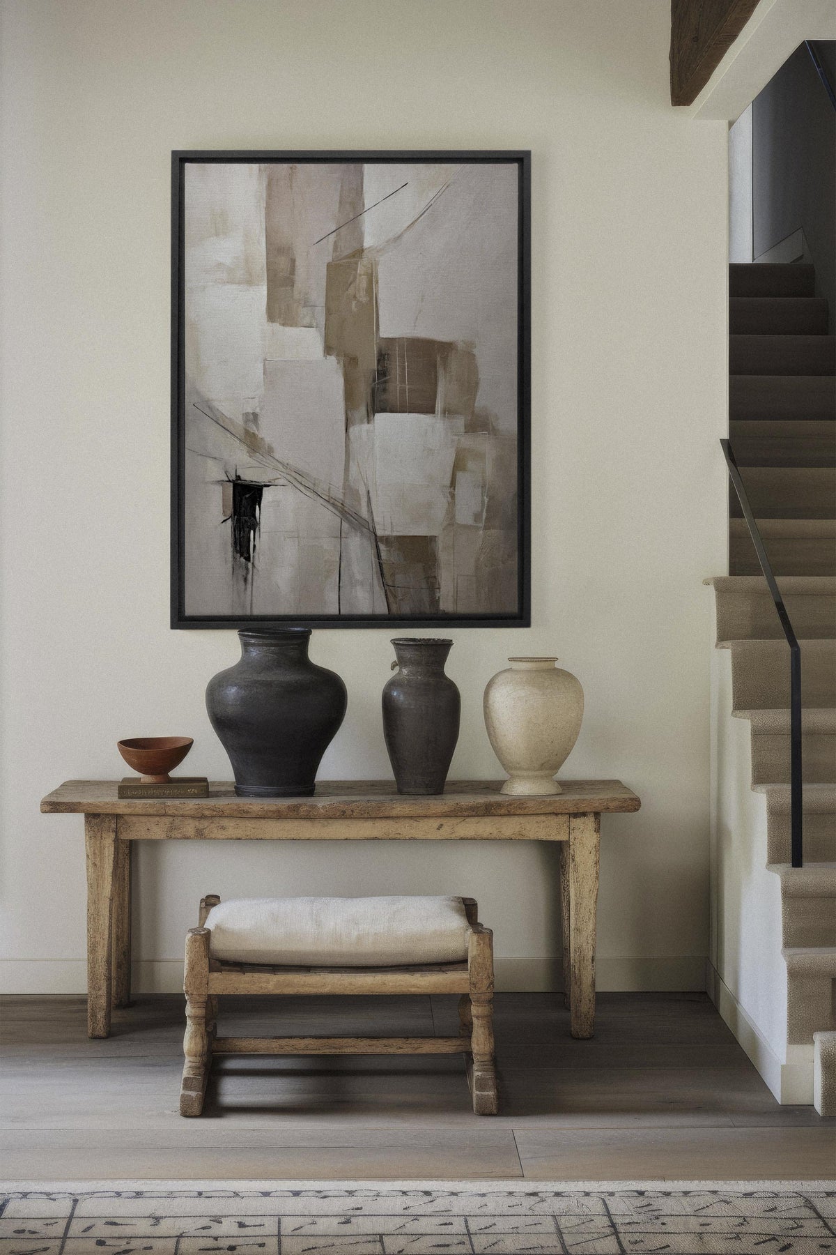 MUTED PALETTE, Oeuvre sur toile étirée