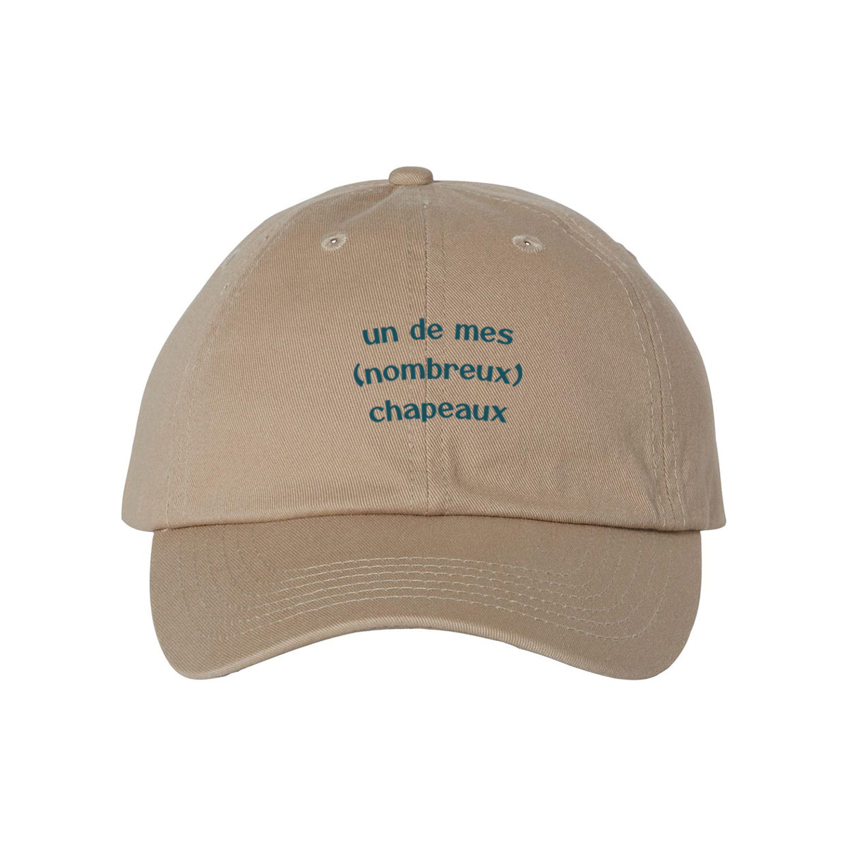 Casquette "un de mes nombreux chapeaux" brodée