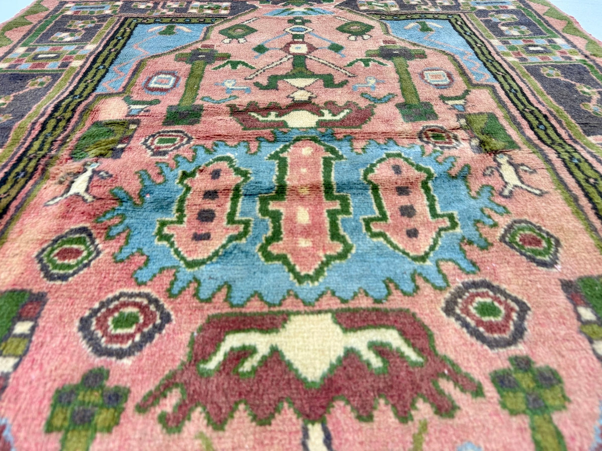 Persian Jozan Rug | 3' 7” x 4' 11"
