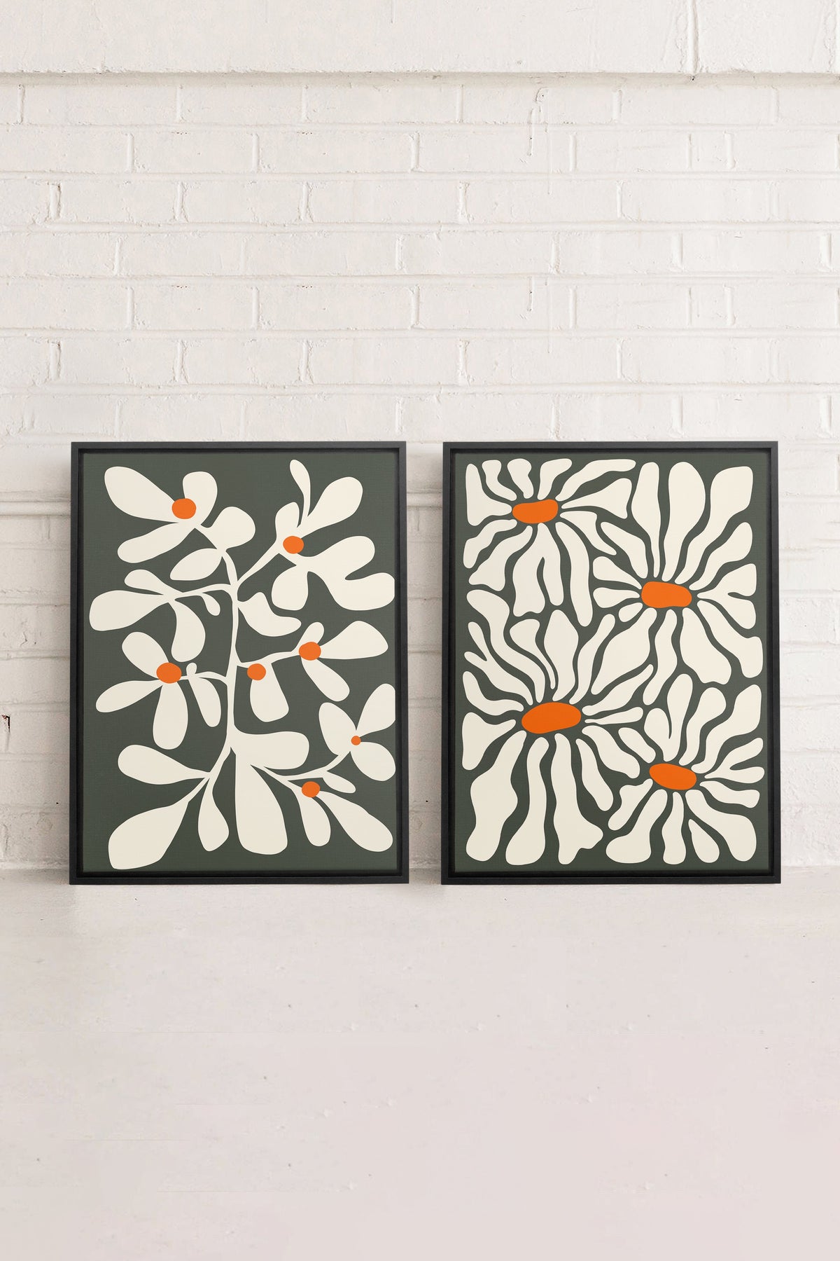 PÉTALES EN FUSION (2 Oeuvres sur toile étirée)