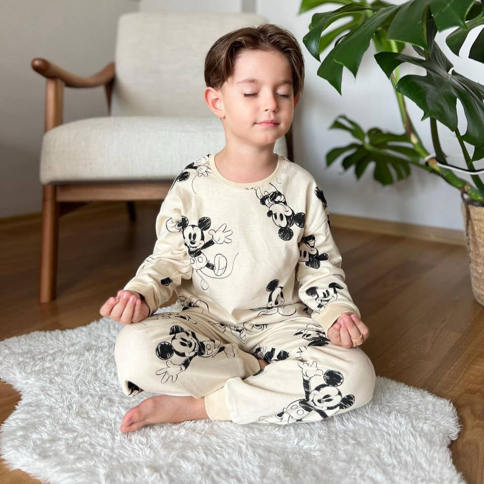 Unisex Mouse Cotton Pyjama Set