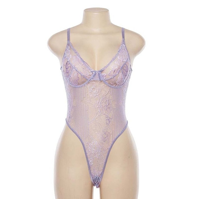 Mesh Pattern Bodysuit