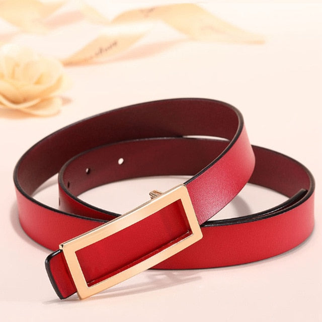 Skinny Leather Belt