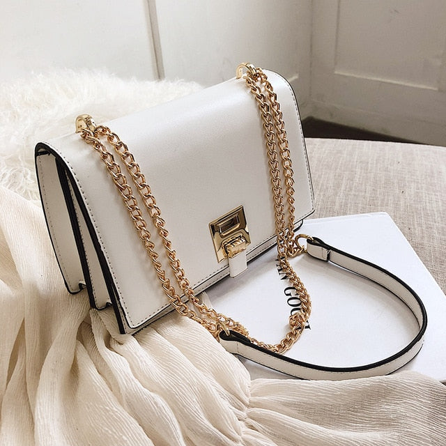 Leather Messenger Handbag